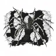 spider tattoo design idea