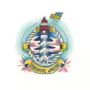Lighthouse tattoo design idea