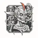 blackout tattoo design idea