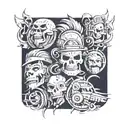 blackout tattoo design idea