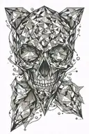 diamond tattoo design idea