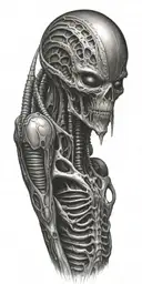 H.R. Giger Alien tattoo design idea