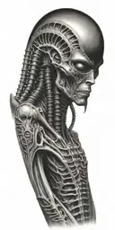 H.R. Giger Alien tattoo design idea