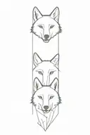 wolf tattoo design idea