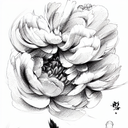Peony tattoo design idea