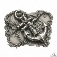 anchor tattoo design idea