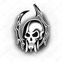 Grim Reaper tattoo design idea