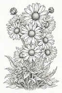 daisy tattoo design idea