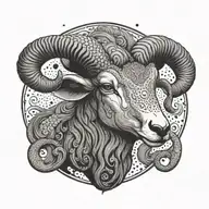 aries tattoo design idea