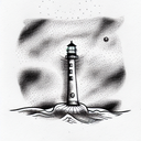 Lighthouse tattoo design idea