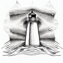 Lighthouse tattoo design idea
