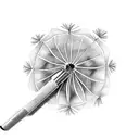 Dandelion tattoo design idea