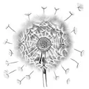 Dandelion tattoo design idea