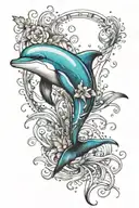 dolphin tattoo design idea
