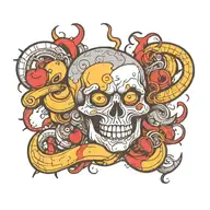 blackout tattoo design idea