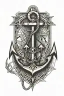 anchor tattoo design idea