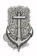 anchor tattoo design idea