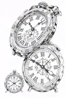 clock tattoo design idea