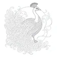 peacock tattoo design idea