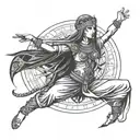 isis goddess tattoo design idea