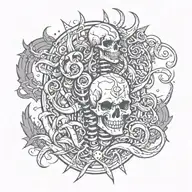 spinal tattoo design idea
