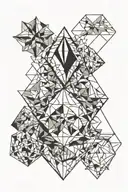 diamond tattoo design idea
