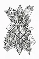 diamond tattoo design idea