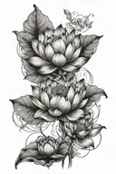 lotus tattoo design idea