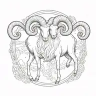 aries tattoo design idea