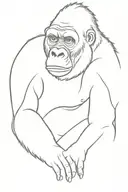 gorilla tattoo design idea