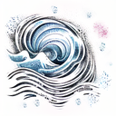 Ocean Wave tattoo design idea