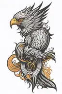 phoenix tattoo design idea
