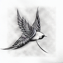 Swallow Bird tattoo design idea