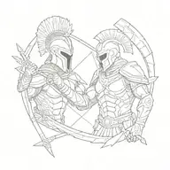spartan tattoo design idea