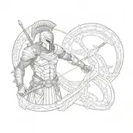 spartan tattoo design idea