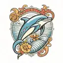 dolphin tattoo design idea