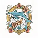 dolphin tattoo design idea
