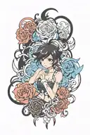 script tattoo design idea