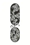 vine tattoo design idea