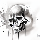 Skull tattoo design idea