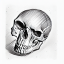 Skull tattoo design idea