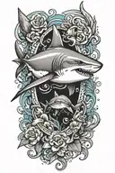 shark tattoo design idea