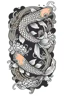 koi-fish tattoo design idea