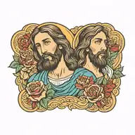 jesus tattoo design idea