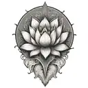 lotus tattoo design idea