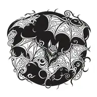 bat tattoo design idea