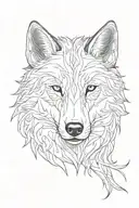 wolf tattoo design idea