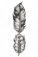 feather tattoo design idea