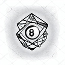 8 Ball tattoo design idea