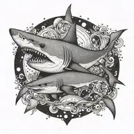 shark tattoo design idea